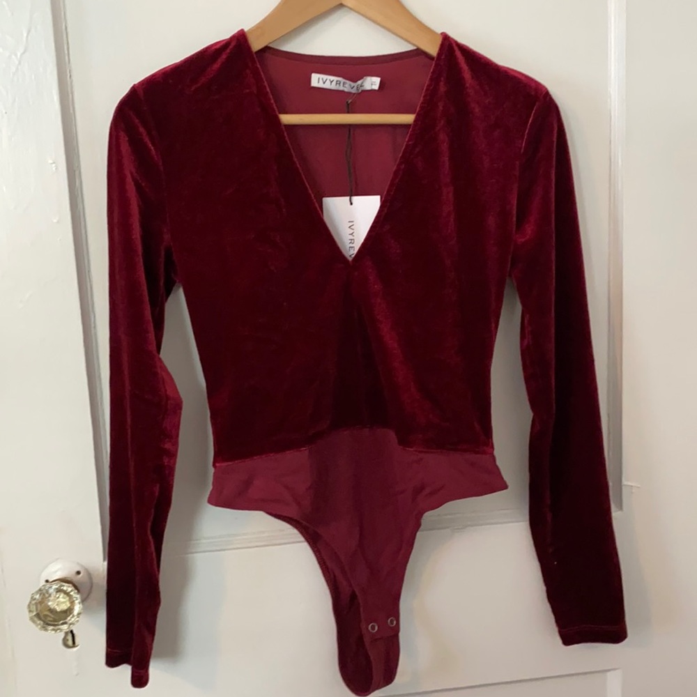 Ivyrevel velvet bodysuit